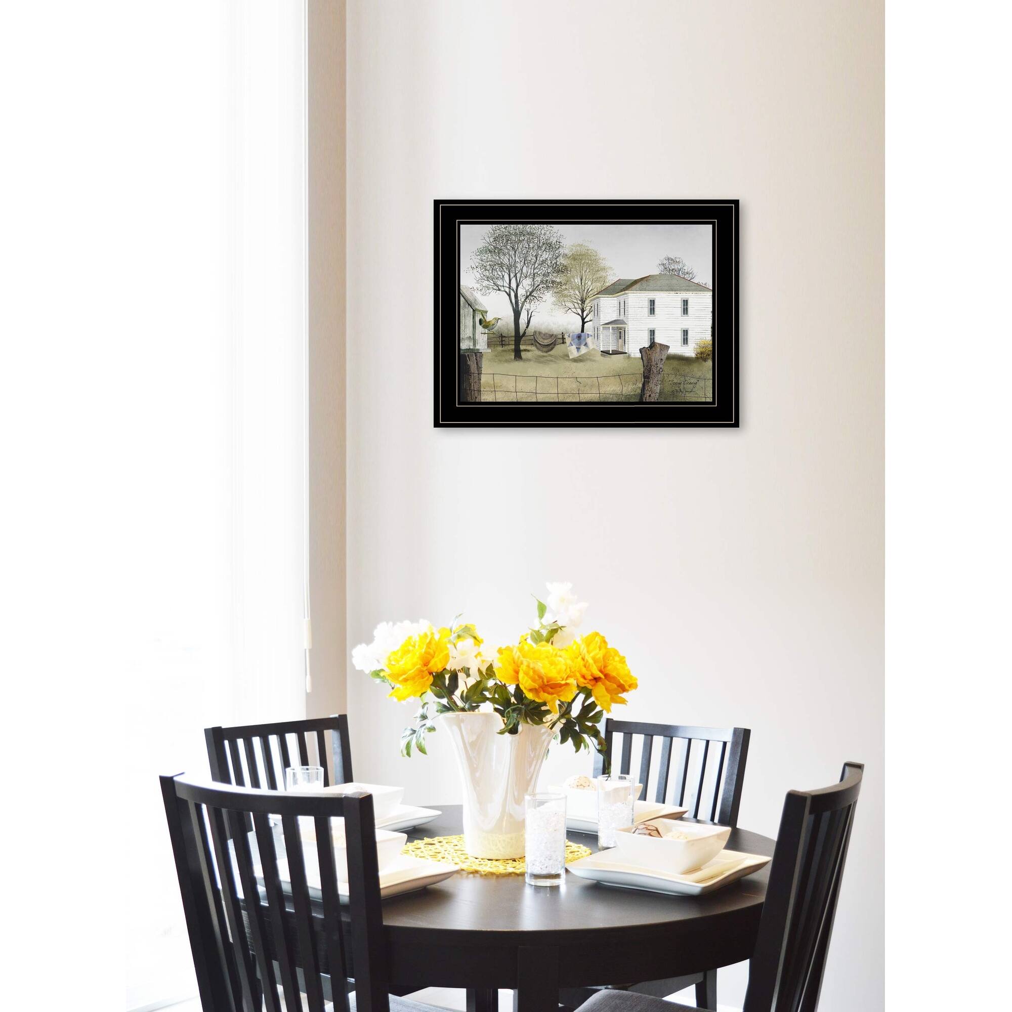 "Spring Cleaning" by Billy Jacobs, Ready to Hang Framed Print, Black